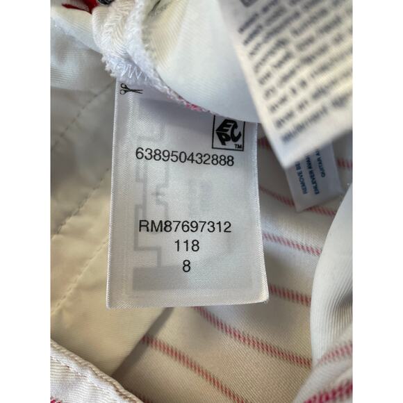 Tommy‎ Hilfiger White and Red Striped Shorts Size 8 - Picture 6 of 10